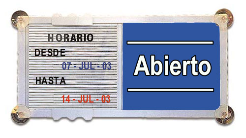 Abierto tras las vacaciones