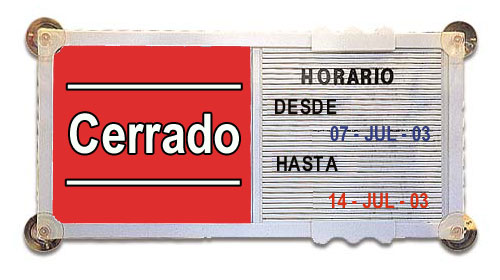 Cerrado por vacaciones