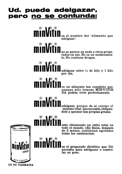 preparado  diet�tico adelgazante minvitin