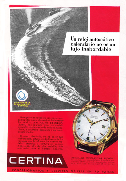 reloj certina