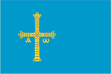 Bandera de Asturies Engalanada