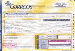 �Recibito de Correos!