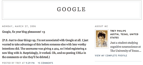 Google, arregla tu blog porfavooooor Google, arregla tu blog por favooooor