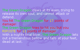 �He matado al drag�n verde!