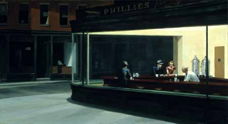 Nighthawks 1942
 Friends of American Art Collection, 1942
 Reproduction, The Art Institute of Chicago