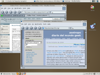 Pantallazo de mi escritorio mientras escribo estas líneas