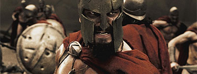 Espartanos repartiendo 300 hostias
