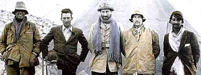 Mallory e Irvine, Himalaya, 1924 Mallory, Irvine y sus compañeros
