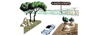 Qué problema, elegir gauche o droite