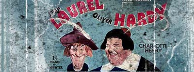 El Gordo y el Flaco en color Cartel de Laurel y Hardy