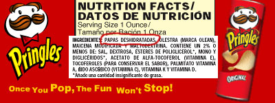 Gran misterio lo de las papas pringosas Publicidad de Pringles
