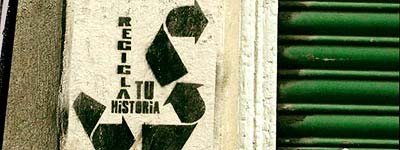 Graffiti de reciclaje