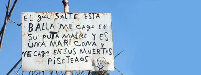 Mejor prevenir que curar Cartel de aviso